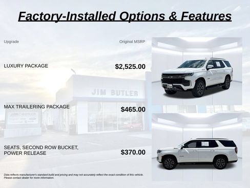 Used 2022 Chevrolet Tahoe Z71 w/ Luxury Package AWD/4WD image 2