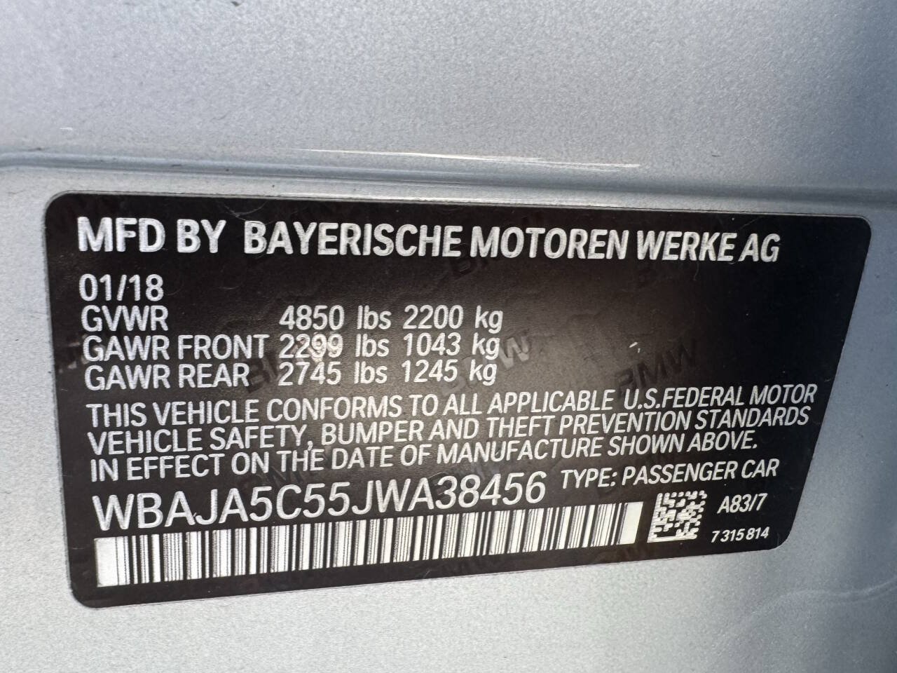 Used 2018 BMW 530i RWD image 24