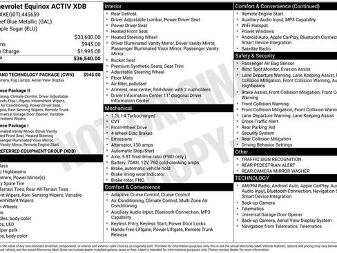 Used 2026 Chevrolet Equinox ACTIV w/ Safety and Technology Package FWD image 7