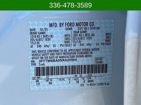 Used 2025 Ford Maverick XL w/ 4K Tow Package AWD/4WD image 27