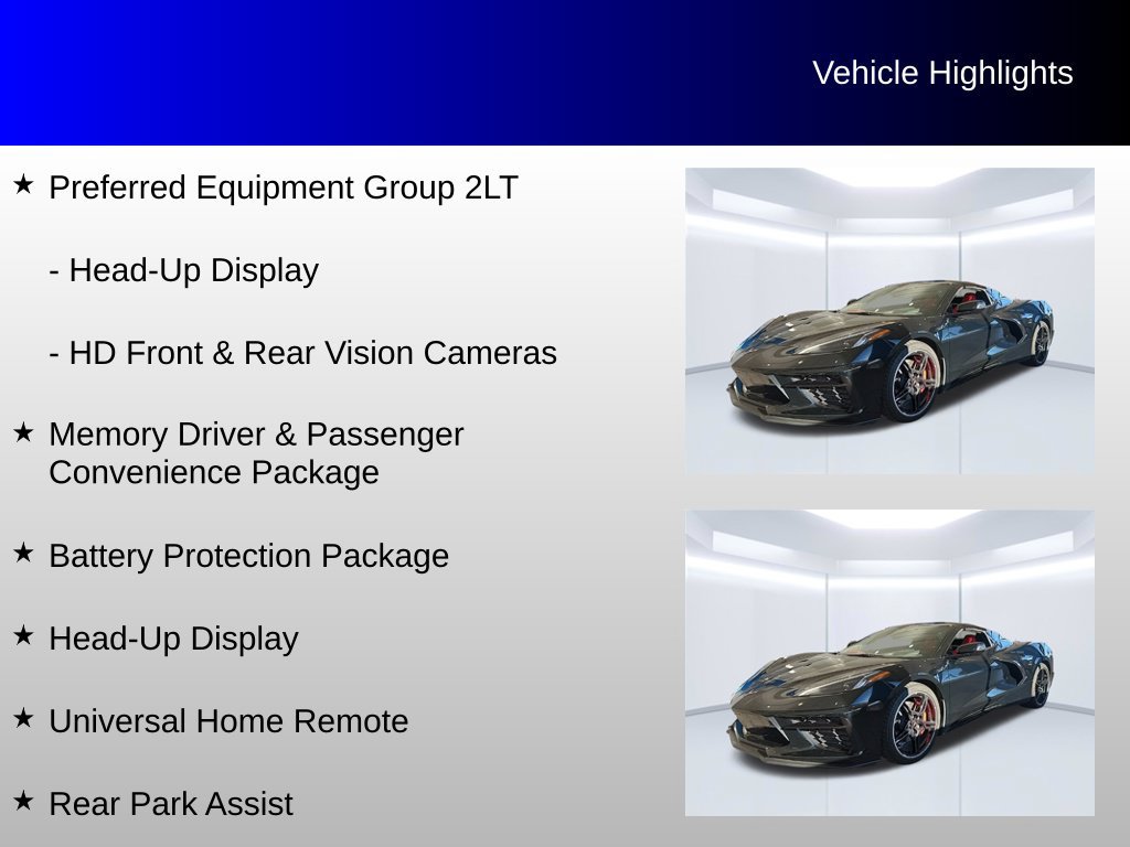 Used 2022 Chevrolet Corvette Stingray Preferred Conv w/ Battery Protection Package RWD image 20