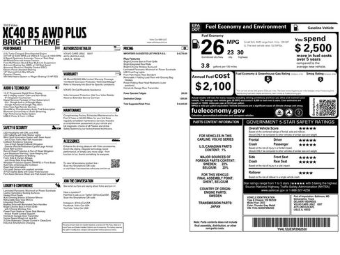 Used 2023 Volvo XC40 B5 Plus image 9