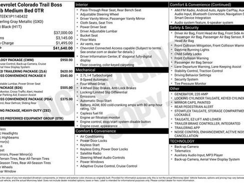 Used 2023 Chevrolet Colorado Trail Boss w/ Technology Package image 15