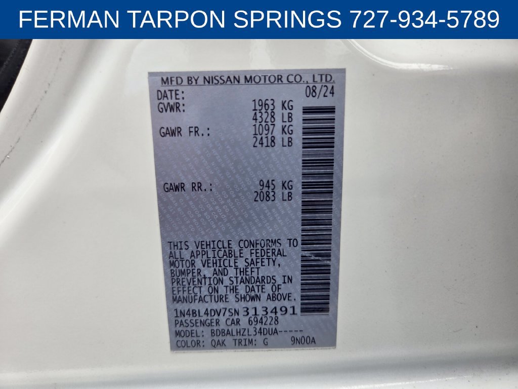 Used 2025 Nissan Altima 2.5 SV FWD image 20