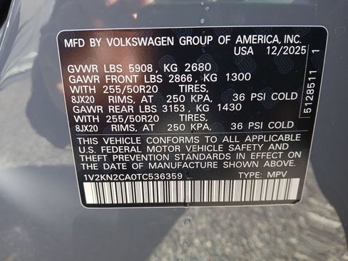 New 2026 Volkswagen Atlas SE AWD/4WD image 29