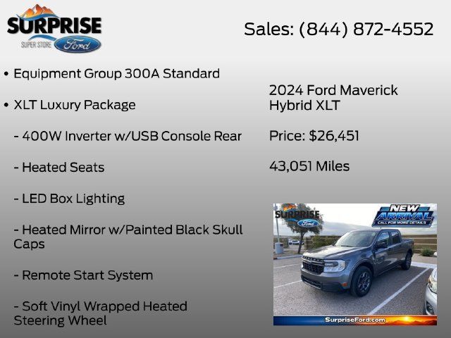 Used 2024 Ford Maverick XLT w/ XLT Luxury Package FWD image 7