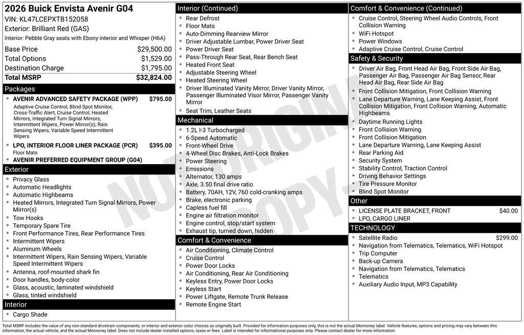 New 2026 Buick Envista Preferred FWD image 43