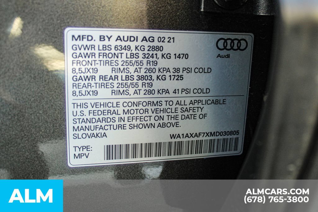 Used 2021 Audi Q7 3.0T Premium w/ Convenience Package AWD/4WD image 40