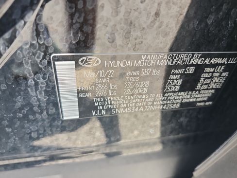 Certified 2022 Hyundai Santa Fe SEL w/ Convenience + Premium Package FWD image 26