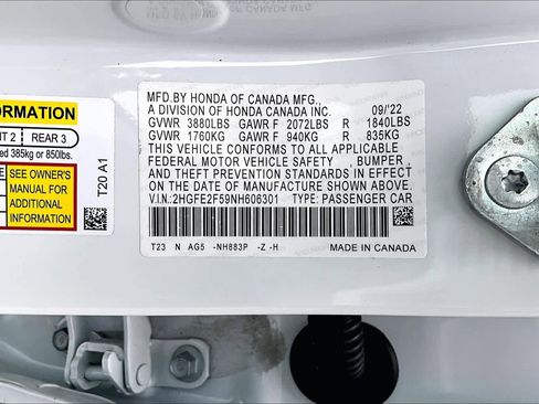 Used 2022 Honda Civic Sport image 32