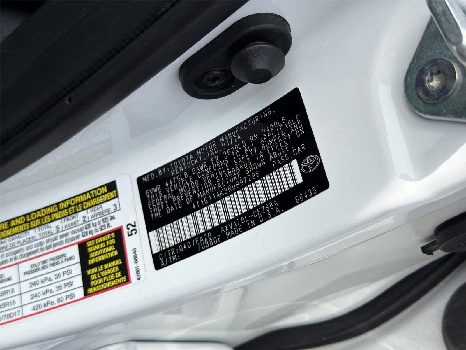 Used 2024 Toyota Camry SE w/ Blackout Package (TMS) FWD image 21