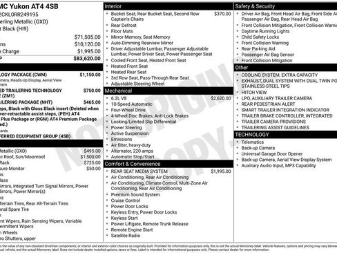 Used 2024 GMC Yukon AT4 w/ Technology Package AWD/4WD image 51