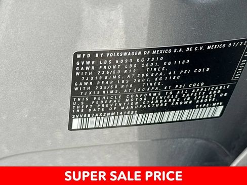 Used 2022 Volkswagen Tiguan SE R-Line AWD/4WD image 27