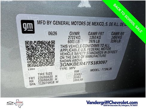 New 2026 Chevrolet Blazer RS w/ Driver Confidence II Package FWD image 30
