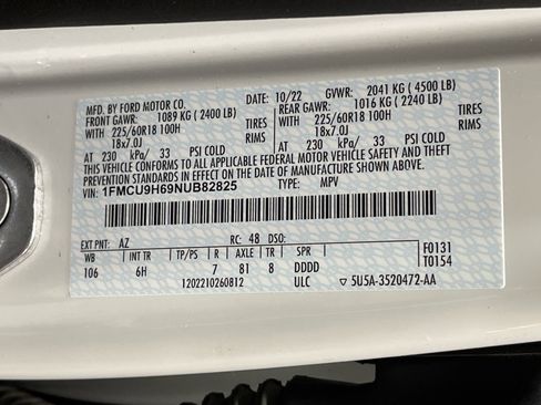 Used 2022 Ford Escape SEL w/ Technology Package image 27