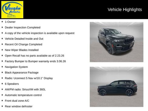 Used 2023 Jeep Grand Cherokee Limited w/ Black Appearance Package image 2