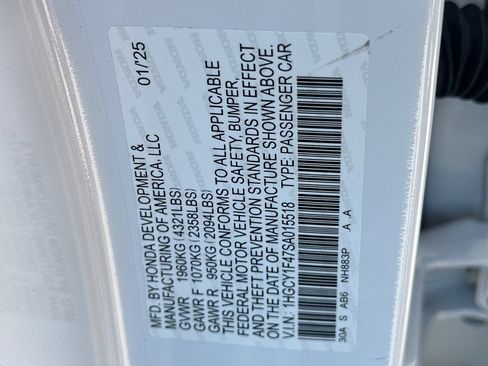 Certified 2025 Honda Accord SE image 27