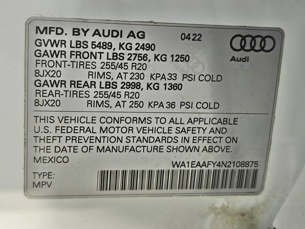 Used 2022 Audi Q5 2.0T Premium Plus AWD/4WD image 75