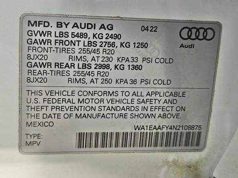 Used 2022 Audi Q5 2.0T Premium Plus AWD/4WD image 75