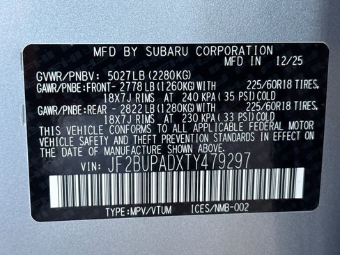New 2026 Subaru Outback Premium image 28