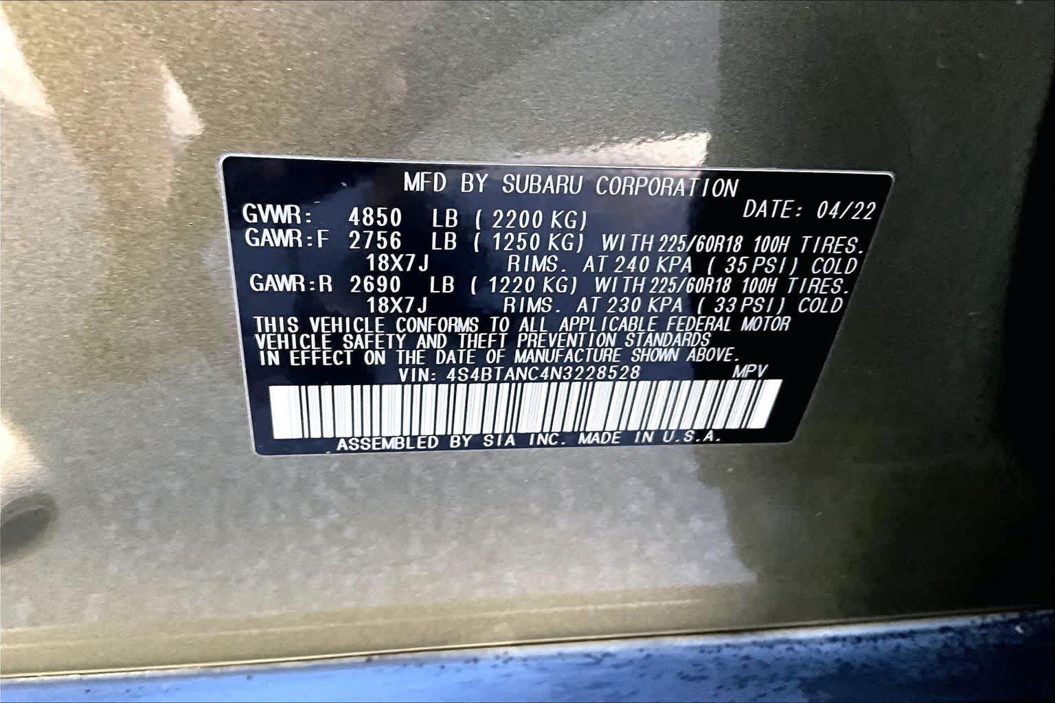Used 2022 Subaru Outback Limited w/ Popular Package #2 AWD/4WD image 33