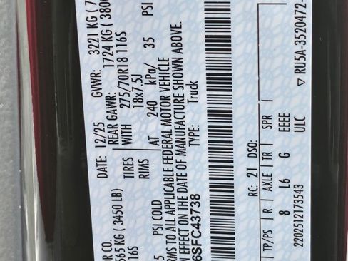 New 2025 Ford F150 Tremor w/ Equipment Group 402A High image 45