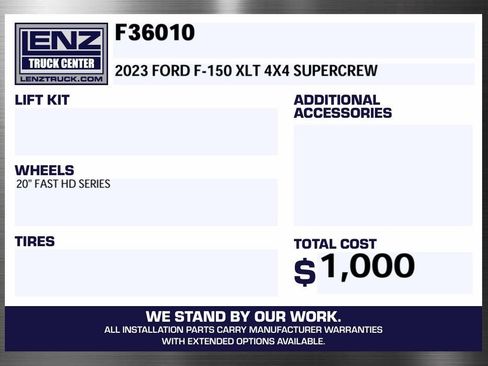 Used 2023 Ford F150 XLT w/ Equipment Group 302A High AWD/4WD image 2