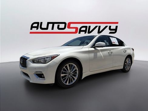 Used 2021 INFINITI Q50 Luxe w/ Seat & Sound Package AWD/4WD image 1