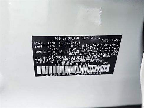 Certified 2025 Subaru Outback Premium image 29
