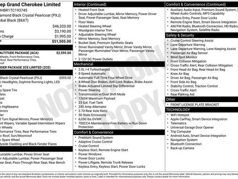 Used 2026 Jeep Grand Cherokee Limited w/ Limited Altitude Package AWD/4WD image 33