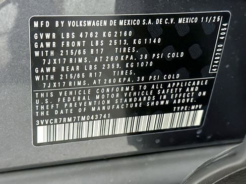 New 2026 Volkswagen Tiguan S image 25