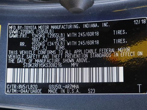 Used 2019 Toyota Highlander XLE FWD image 35