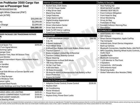 Used 2025 RAM ProMaster 3500 FWD image 9
