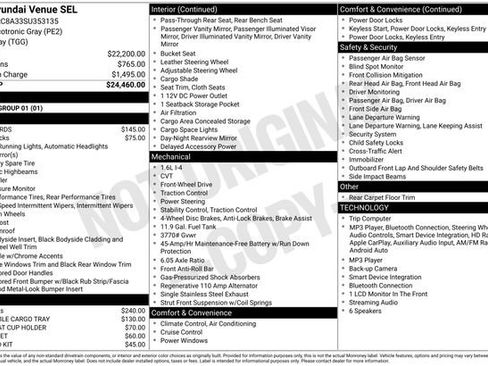 Used 2025 Hyundai Venue SEL FWD image 29