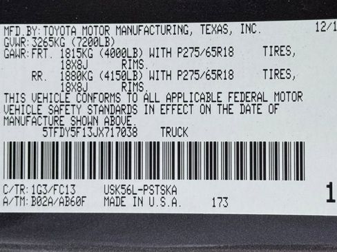 Used 2018 Toyota Tundra SR5 AWD/4WD image 47