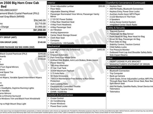 Certified 2024 RAM 2500 Big Horn w/ Bed Utility Group image 36