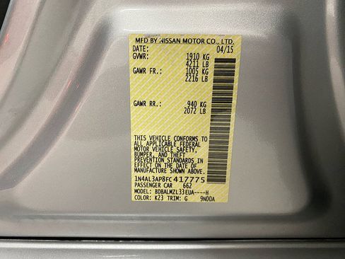 Used 2015 Nissan Altima 2.5 SV w/ Convenience Package image 26