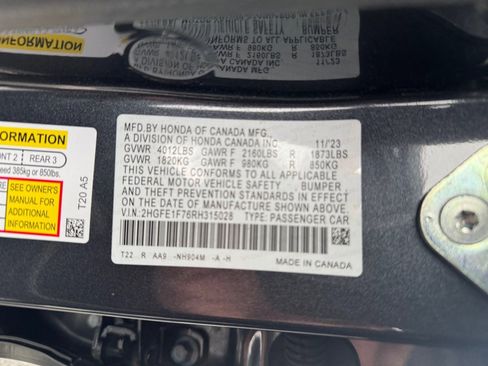 Certified 2024 Honda Civic EX image 37