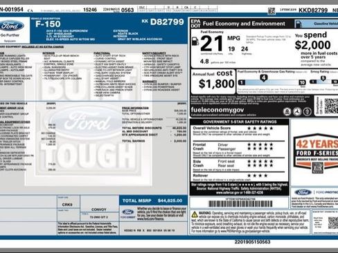 Used 2019 Ford F150 XL w/ Equipment Group 101A Mid AWD/4WD image 30