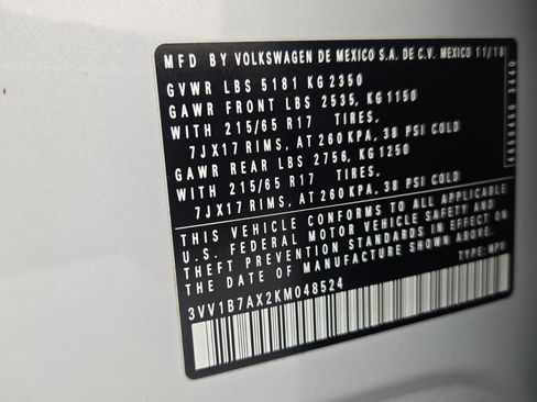 Used 2019 Volkswagen Tiguan S w/ Driver Assistance Package image 26