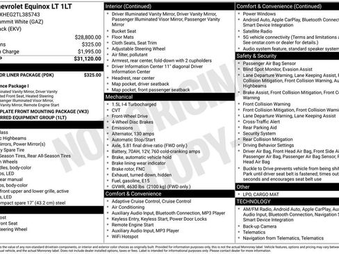 New 2026 Chevrolet Equinox LT w/ LPO, Floor Liner Package FWD image 8