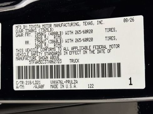 New 2026 Toyota Tundra Limited w/ TRD Off-Road Package AWD/4WD image 27