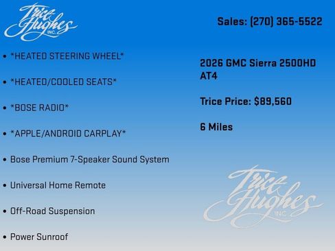 New 2026 GMC Sierra 2500 AT4 w/ AT4 Premium Plus Package AWD/4WD image 20