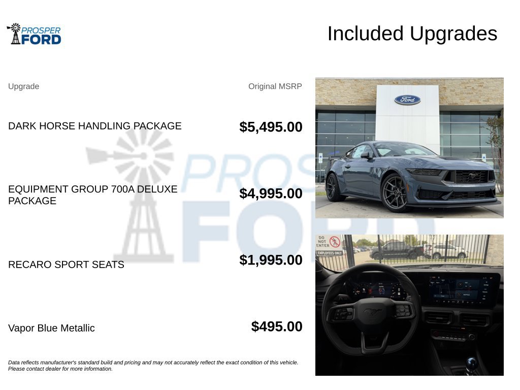 New 2026 Ford Mustang Dark Horse w/ Dark Horse Handlin Package RWD image 3