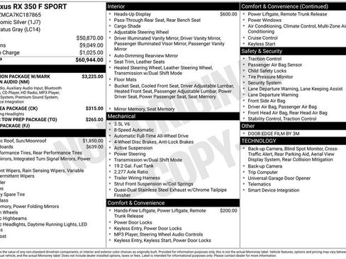Used 2019 Lexus RX 350 F Sport image 5