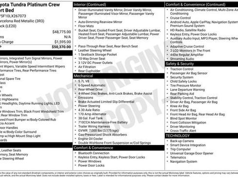 Used 2020 Toyota Tundra Platinum image 3