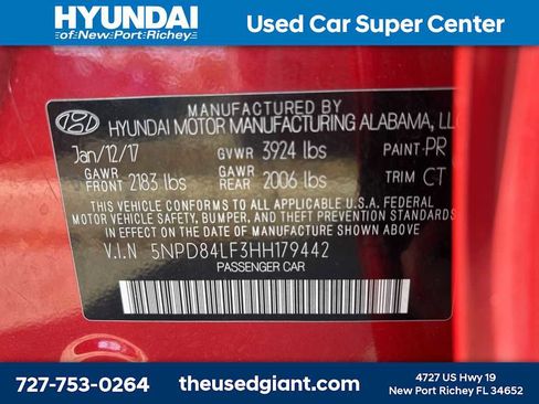 Used 2017 Hyundai Elantra Limited FWD image 13