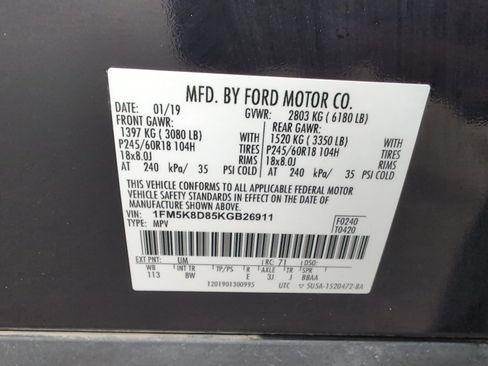 Used 2019 Ford Explorer XLT w/ Equipment Group 201A image 34