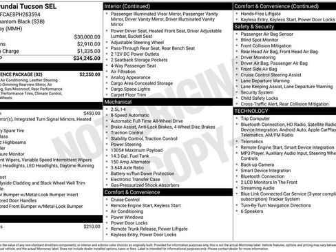 Used 2023 Hyundai Tucson SEL w/ Convenience Package AWD/4WD image 17