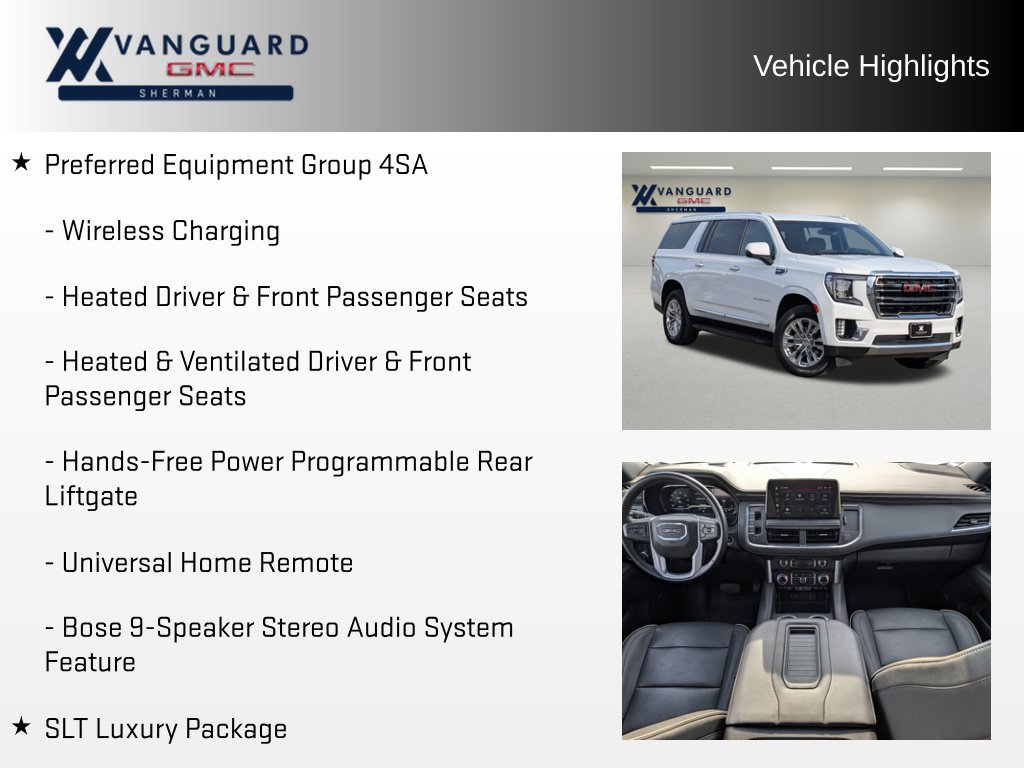 Used 2023 GMC Yukon XL SLT w/ SLT Luxury Package AWD/4WD image 11